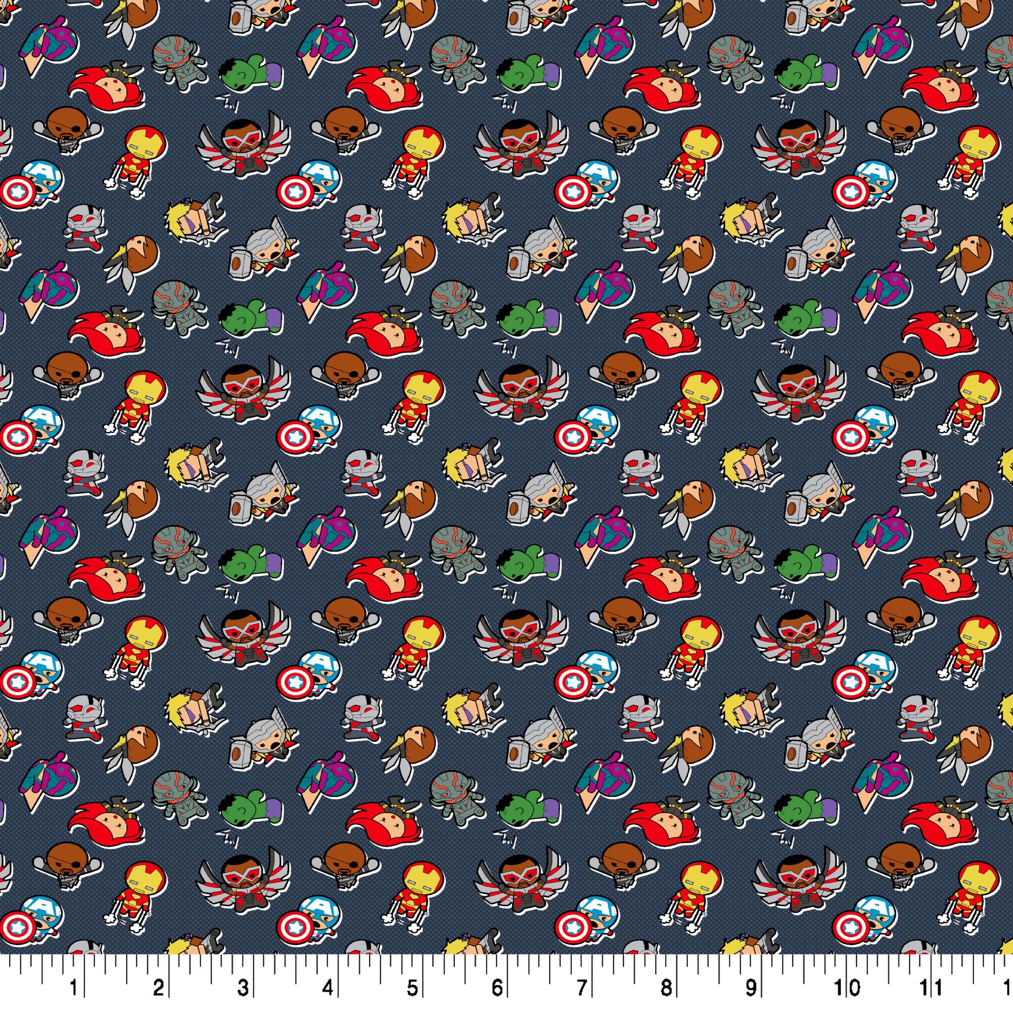 Marvel® Avengers Cute Characters Cotton Fabric